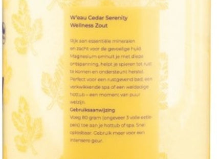 W'eau bath salt - Cedar Serenity - 1250 grams