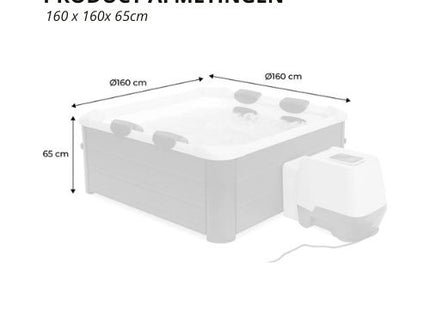 MSpa Oslo Luxe frame spa - 6 persoons