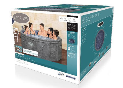 Lay-Z-Spa Carrara airjet 6 grijs steen