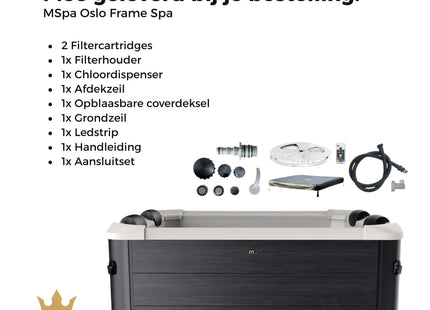 MSpa Oslo frame jacuzzi - 6 persoons