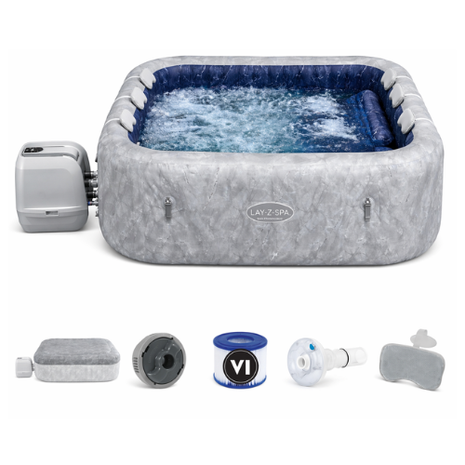 Lay-Z-Spa San Francisco hydrojet pro 7 grijs marble